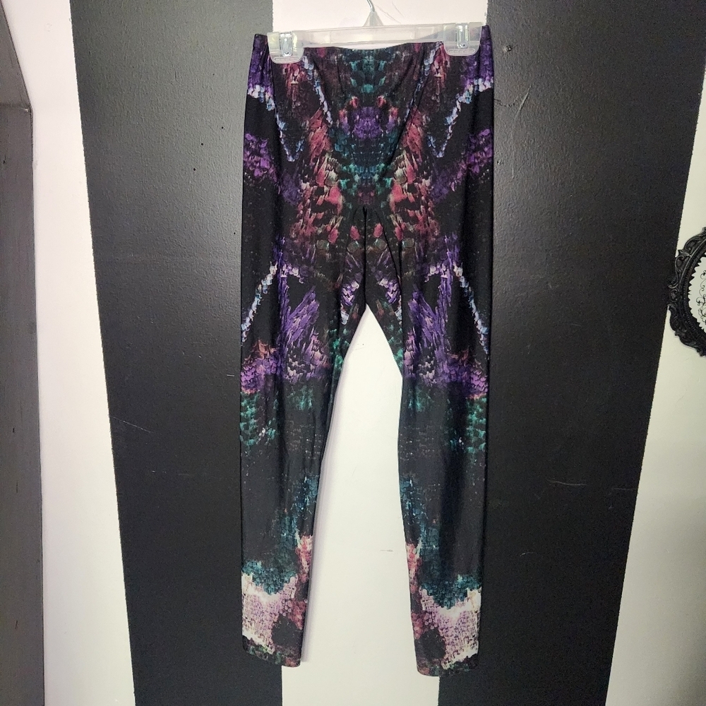 Alexander McQueen Multicolor Abstract Leggings - Picture 2 of 4